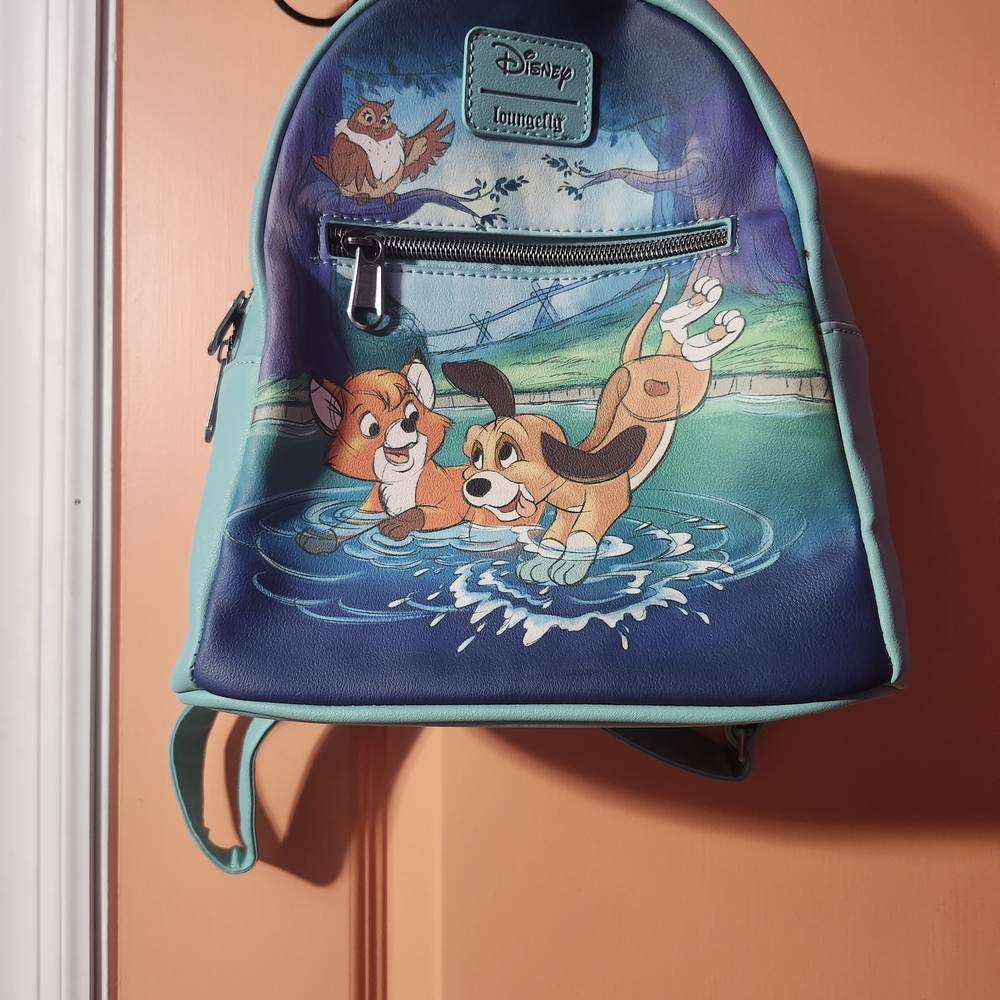 Loungefly Disney Blue and Green Backpack